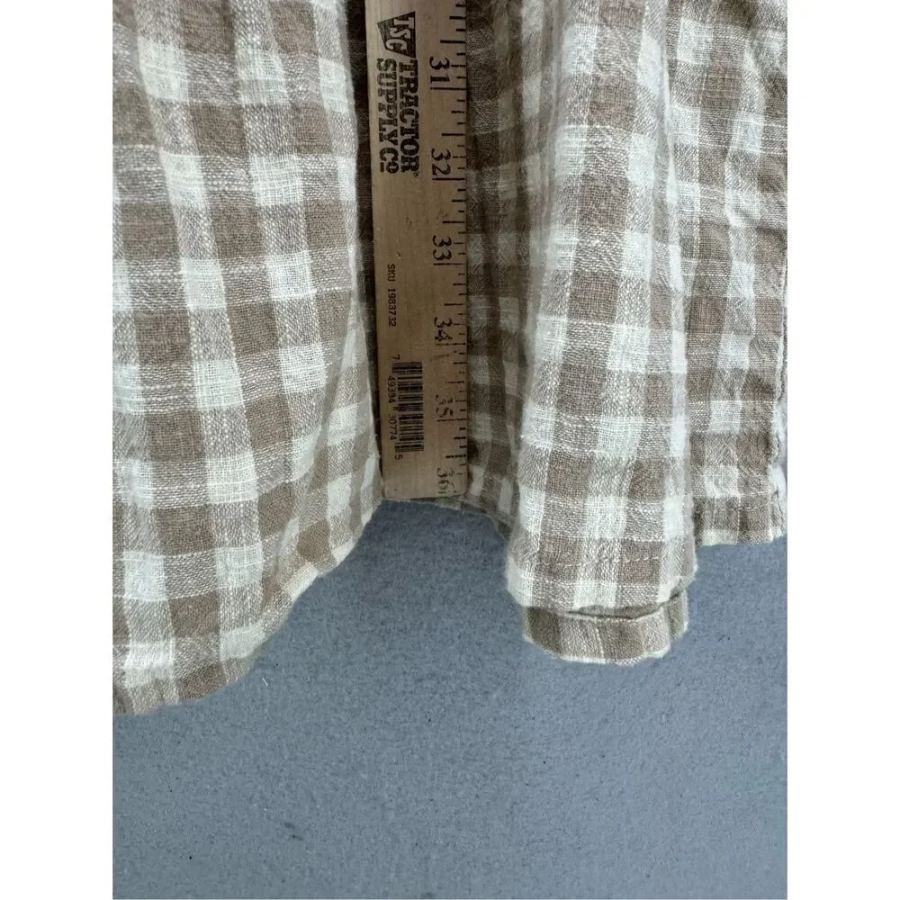 Able Beige Plaid Mini Dress - Picture 13 of 13